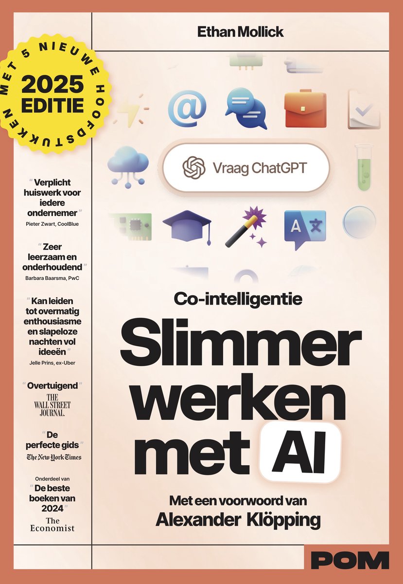 Omslag van Co-intelligentie. Slimmer werken met AI van Ethan Mollick
